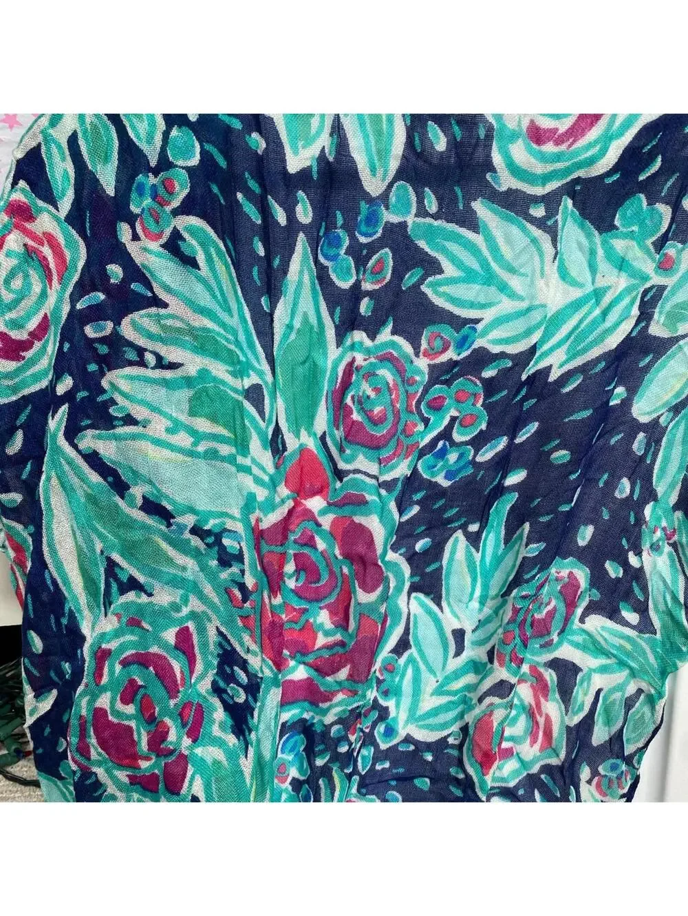 Lilly Pulitzer Floral Rayon Infinity Scarf